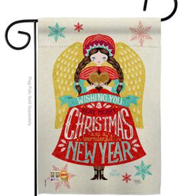 Christmas Girl - Christmas Winter Vertical Impressions Decorative Flags HG114120 Made In USA