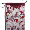 Christmas Piggies - Christmas Winter Vertical Impressions Decorative Flags HG114122 Made In USA