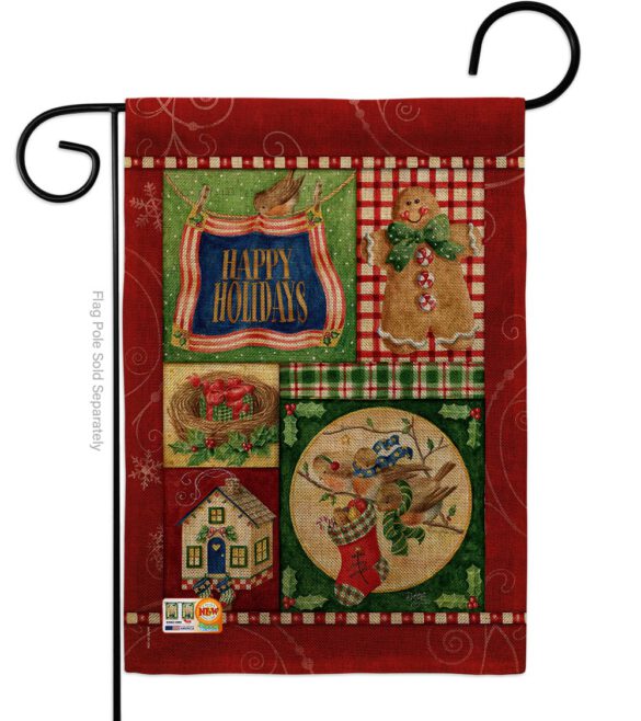 Happy Holiday Gingerbread - Christmas Winter Vertical Impressions Decorative Flags HG114162 Made In USA - Image 8