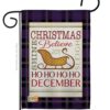 Believe in Joy of Sleigh - Christmas Winter Vertical Impressions Decorative Flags HG114181 Made In USA
