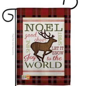 Cheer to Reindeer - Christmas Winter Vertical Impressions Decorative Flags HG114182 Made In USA