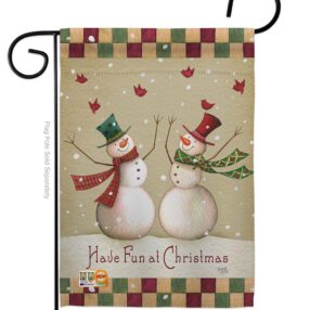 Have Fun at Christmas - Christmas Winter Vertical Impressions Decorative Flags HG114187 Made In USA