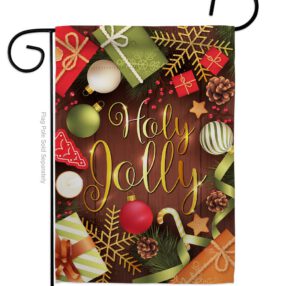 Have A Holy Jolly - Christmas Winter Vertical Impressions Decorative Flags HG114221 Made In USA