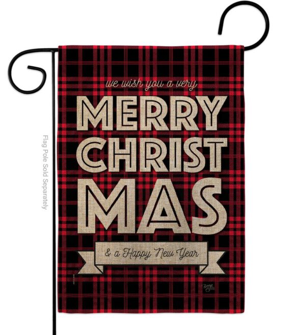 Buffalo Plaid Christmas - Christmas Winter Vertical Impressions Decorative Flags HG114224 Made In USA - Image 11