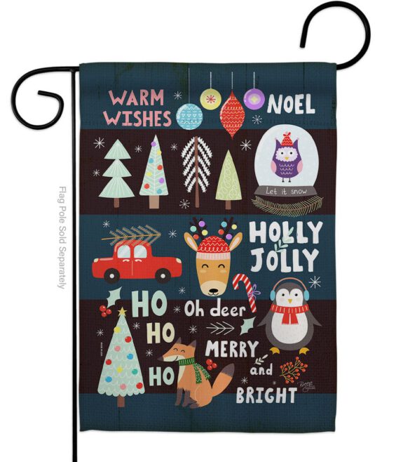 Christmas Gathering - Christmas Winter Vertical Impressions Decorative Flags HG114253 Made In USA
