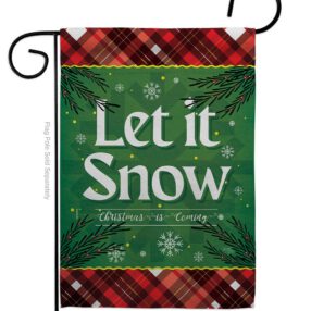 Christmas Snow - Christmas Winter Vertical Impressions Decorative Flags HG120281 Made In USA