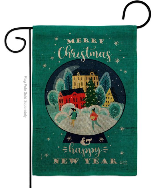 Christmas Skating - Christmas Winter Vertical Impressions Decorative Flags HG130291 Made In USA - Image 13