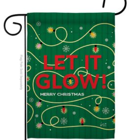 Christmas Glow - Christmas Winter Vertical Impressions Decorative Flags HG130432 Made In USA