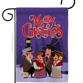Christmas Carol - Christmas Winter Vertical Impressions Decorative Flags HG137101 Made In USA