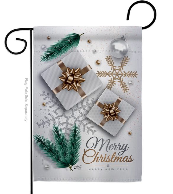 Christmas Presents - Christmas Winter Vertical Impressions Decorative Flags HG137280 Made In USA