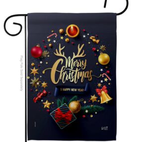 Christmas & New Year - Christmas Winter Vertical Impressions Decorative Flags HG137286 Made In USA
