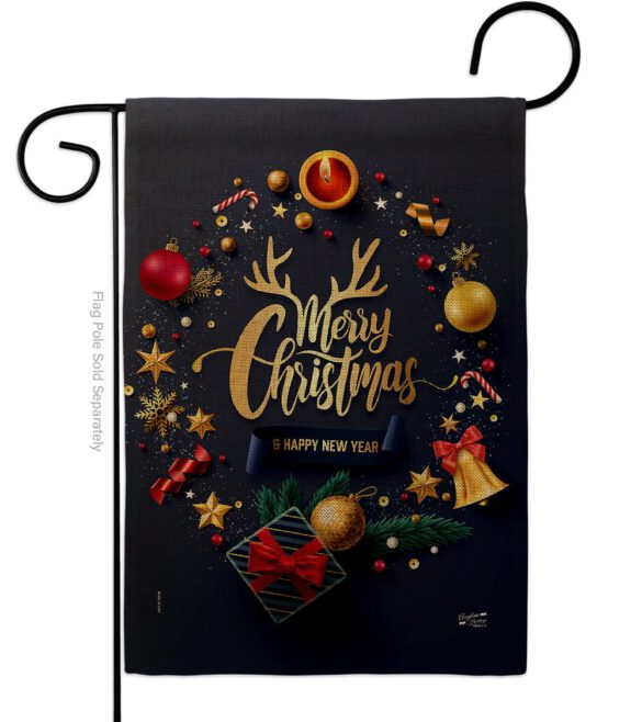 Christmas & New Year - Christmas Winter Vertical Impressions Decorative Flags HG137286 Made In USA - Image 11