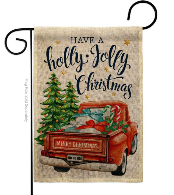 Holly Jolly Christmas - Christmas Winter Vertical Impressions Decorative Flags HG137332 Made In USA - Image 11