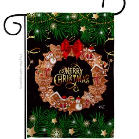 Christmas Wreath - Christmas Winter Vertical Impressions Decorative Flags HG137339 Made In USA