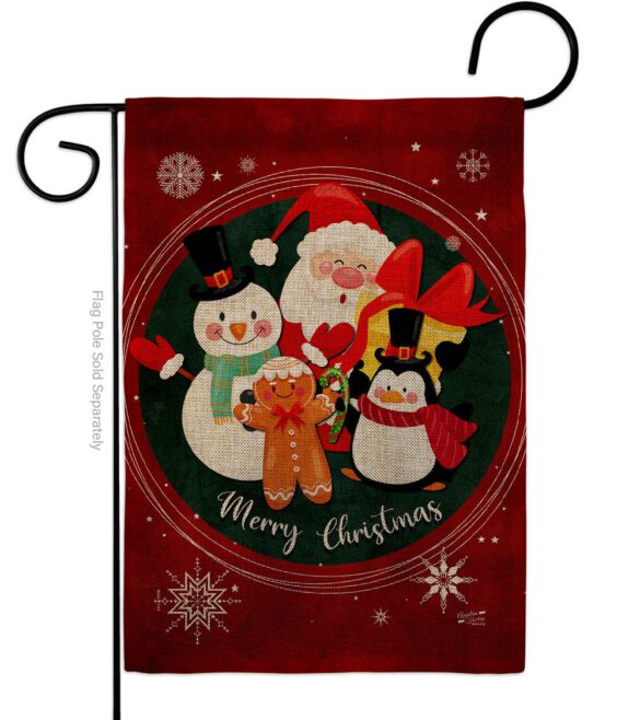 Holidays friends - Christmas Winter Vertical Impressions Decorative Flags HG137617 Made In USA - Image 13