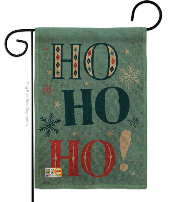 Ho Ho Ho - Christmas Winter Vertical Impressions Decorative Flags HG192051 Made In USA - Image 8
