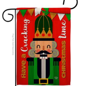 Cracking Christmas - Christmas Winter Vertical Impressions Decorative Flags HG192259 Made In USA