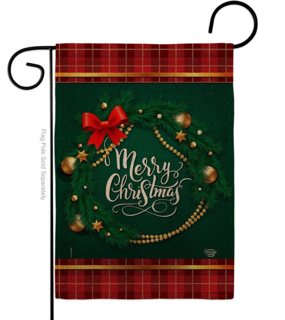 Christmas Wreath - Christmas Winter Vertical Impressions Decorative Flags HG192269 Made In USA - Image 11