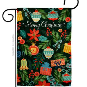 Colorful Ornament - Christmas Winter Vertical Impressions Decorative Flags HG192725 Made In USA