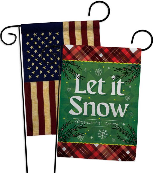 Christmas Snow - Christmas Winter Vertical Impressions Decorative Flags HG120281 Made In USA - Image 7