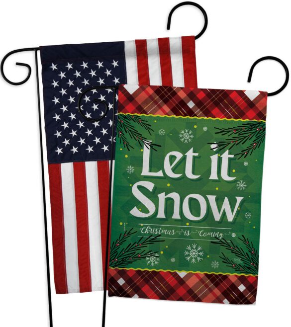 Christmas Snow - Christmas Winter Vertical Impressions Decorative Flags HG120281 Made In USA - Image 9