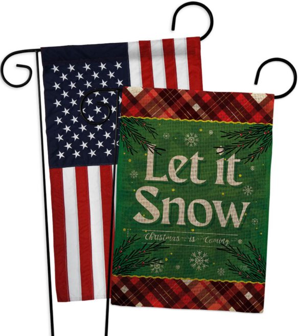 Christmas Snow - Christmas Winter Vertical Impressions Decorative Flags HG120281 Made In USA - Image 30