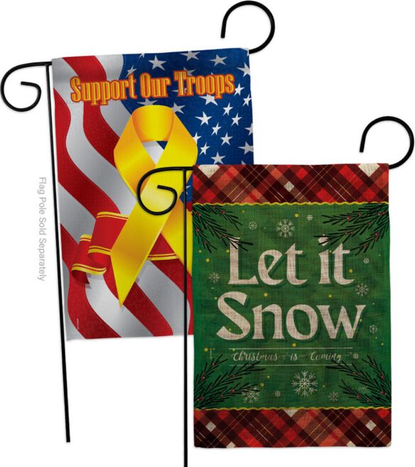 Christmas Snow - Christmas Winter Vertical Impressions Decorative Flags HG120281 Made In USA - Image 34