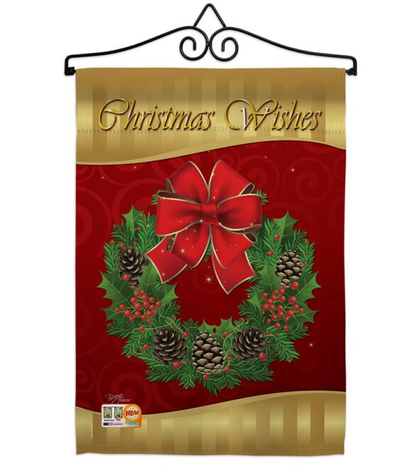 Christmas Wishes - Christmas Winter Vertical Impressions Decorative Flags HG114078 Imported - Image 7