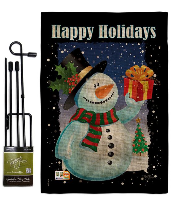 Holiday Snowman - Christmas Winter Vertical Impressions Decorative Flags HG114080 Made In USA - Image 9
