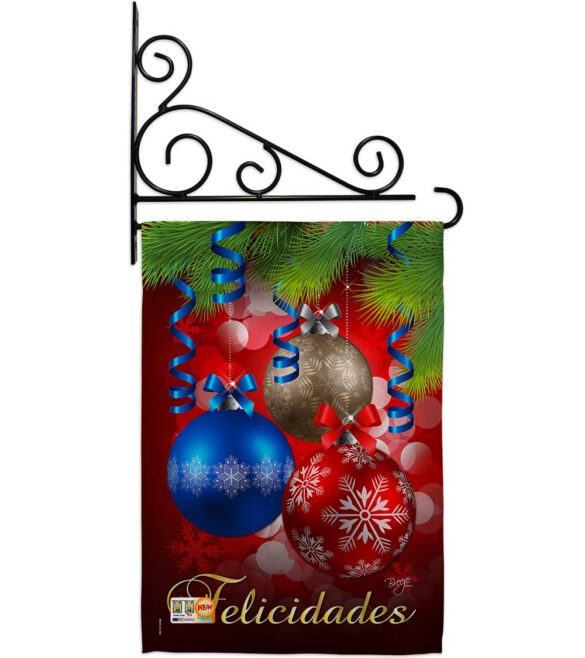 Felicidades - Christmas Winter Vertical Impressions Decorative Flags HG114084 Imported - Image 11