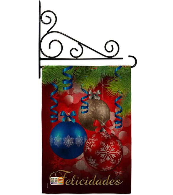Felicidades - Christmas Winter Vertical Impressions Decorative Flags HG114084 Imported - Image 12