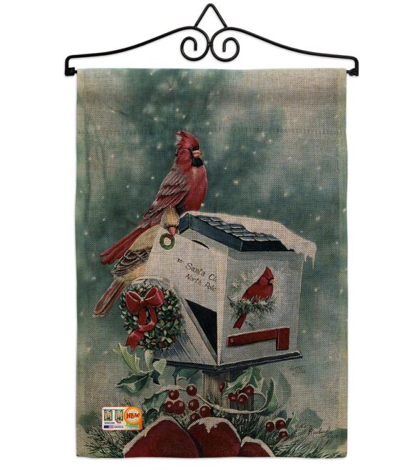 Christmas Cardinals - Christmas Winter Vertical Impressions Decorative Flags HG114096 Made In USA - Image 10