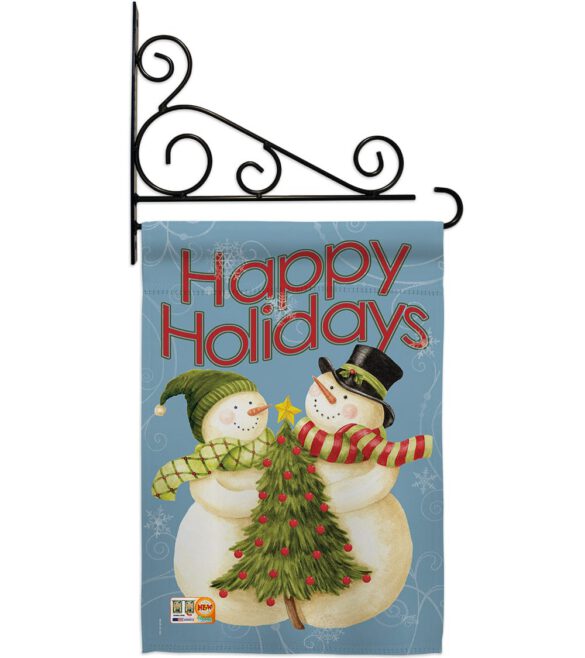 Happy Holidays Tree - Christmas Winter Vertical Impressions Decorative Flags HG114102 Made In USA - Image 11