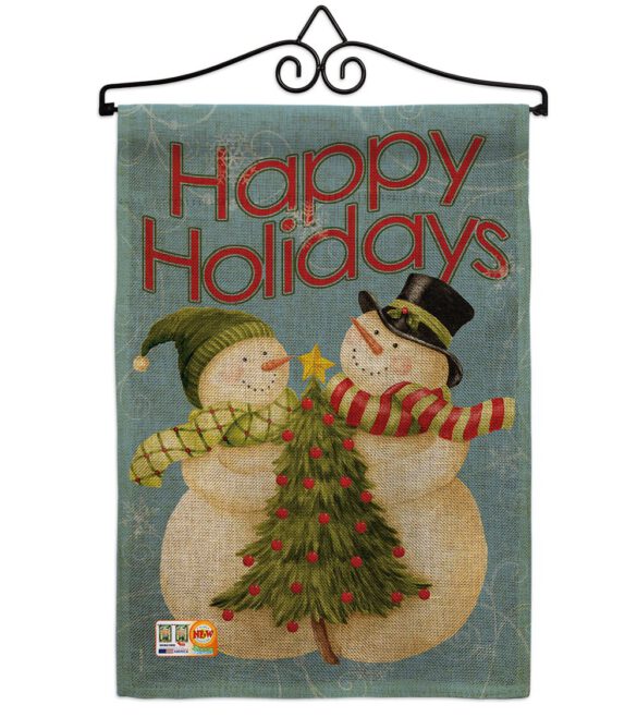 Happy Holidays Tree - Christmas Winter Vertical Impressions Decorative Flags HG114102 Made In USA - Image 10