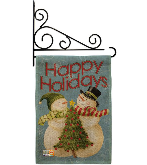 Happy Holidays Tree - Christmas Winter Vertical Impressions Decorative Flags HG114102 Made In USA - Image 12