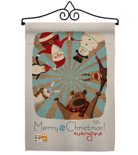 Everyone's Xmas - Christmas Winter Vertical Impressions Decorative Flags HG114109 Made In USA - Image 7