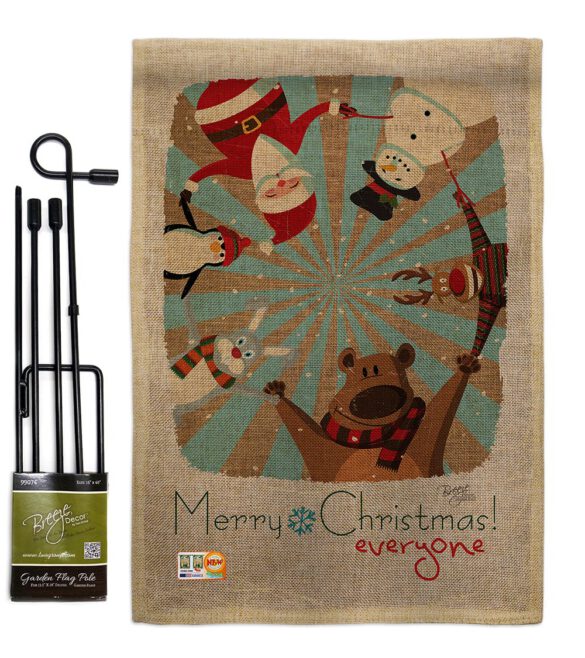 Everyone's Xmas - Christmas Winter Vertical Impressions Decorative Flags HG114109 Made In USA - Image 9