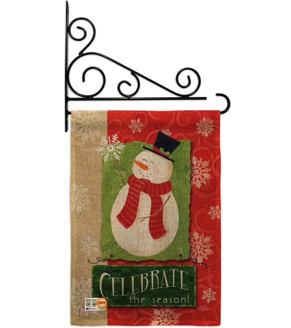 Celebrate the Season Snowman - Christmas Winter Vertical Impressions Decorative Flags HG114140 Made In USA - Image 12