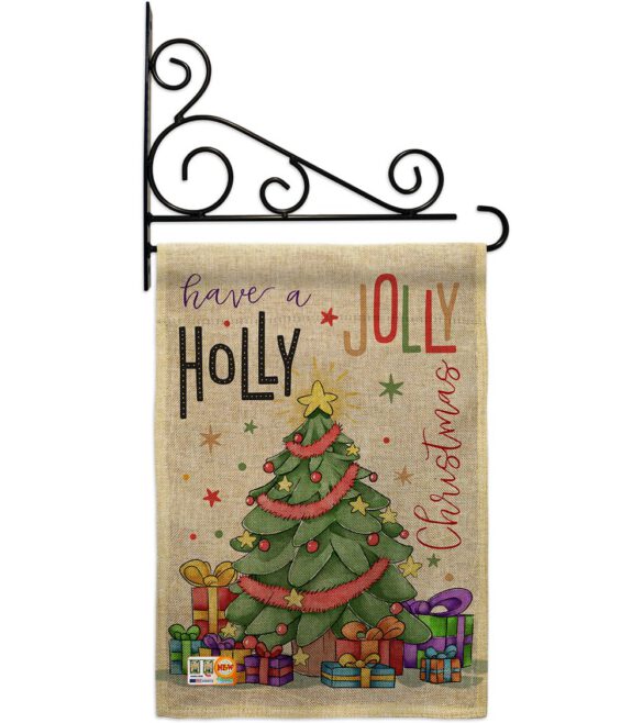A Holly Jolly Christmas - Christmas Winter Vertical Impressions Decorative Flags HG114150 Made In USA - Image 13