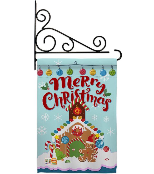 Christmas Gingerbread House - Christmas Winter Vertical Impressions Decorative Flags HG114151 Made In USA - Image 11