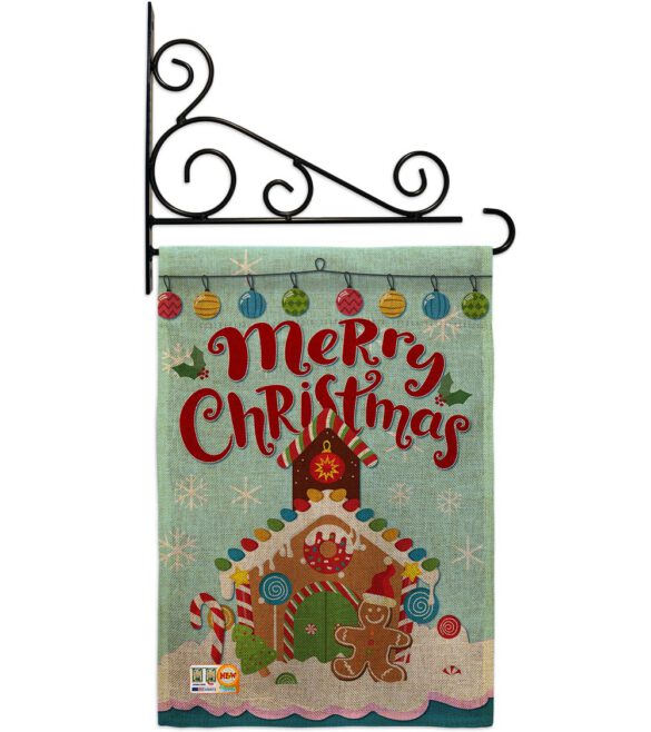 Christmas Gingerbread House - Christmas Winter Vertical Impressions Decorative Flags HG114151 Made In USA - Image 12