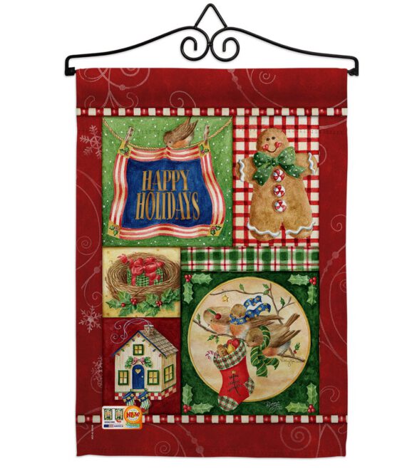 Happy Holiday Gingerbread - Christmas Winter Vertical Impressions Decorative Flags HG114162 Made In USA - Image 7