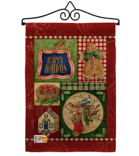 Happy Holiday Gingerbread - Christmas Winter Vertical Impressions Decorative Flags HG114162 Made In USA - Image 10