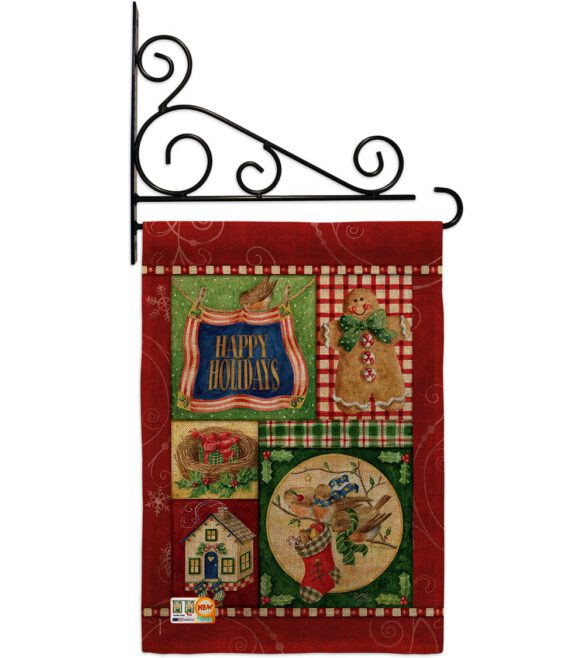 Happy Holiday Gingerbread - Christmas Winter Vertical Impressions Decorative Flags HG114162 Made In USA - Image 12