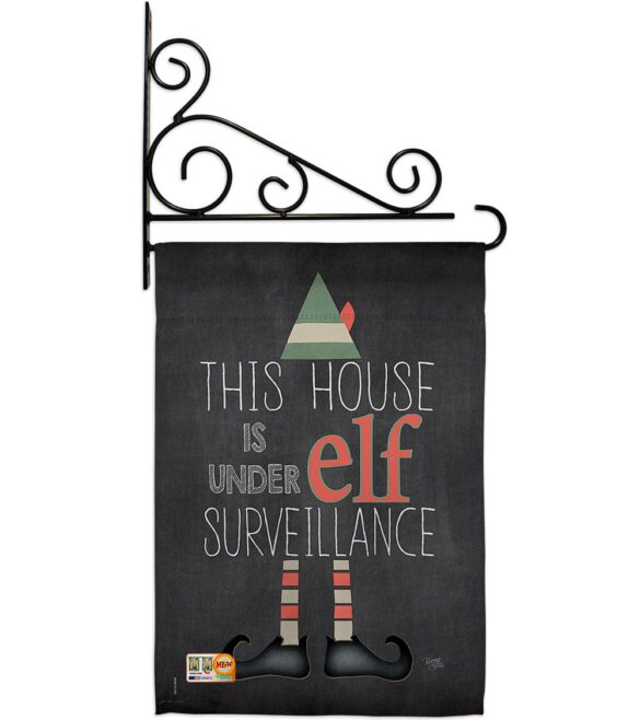 Elf Surveillance - Christmas Winter Vertical Impressions Decorative Flags HG114166 Made In USA - Image 11