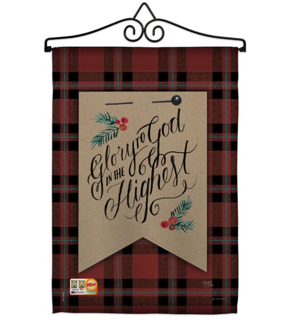 Glory to God - Christmas Winter Vertical Impressions Decorative Flags HG114168 Made In USA - Image 7