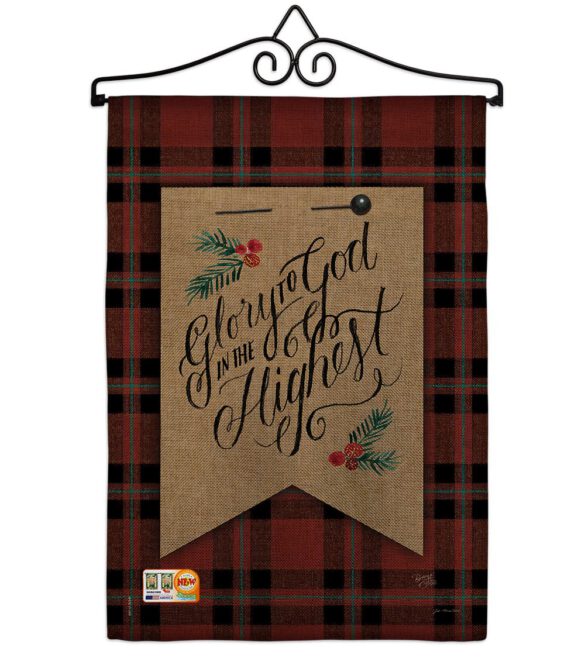 Glory to God - Christmas Winter Vertical Impressions Decorative Flags HG114168 Made In USA - Image 10