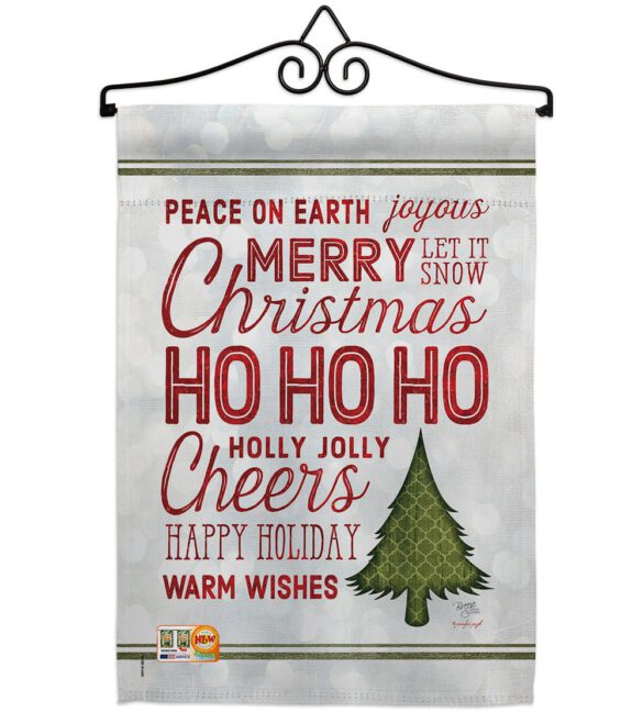 Christmas Wishes Words - Christmas Winter Vertical Impressions Decorative Flags HG114178 Made In USA - Image 7