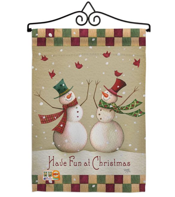 Have Fun at Christmas - Christmas Winter Vertical Impressions Decorative Flags HG114187 Made In USA - Image 7