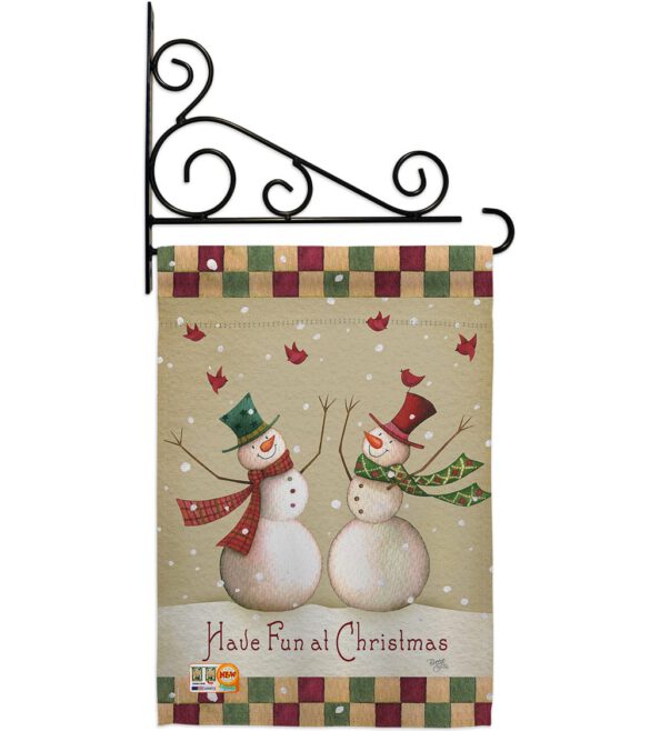 Have Fun at Christmas - Christmas Winter Vertical Impressions Decorative Flags HG114187 Made In USA - Image 11